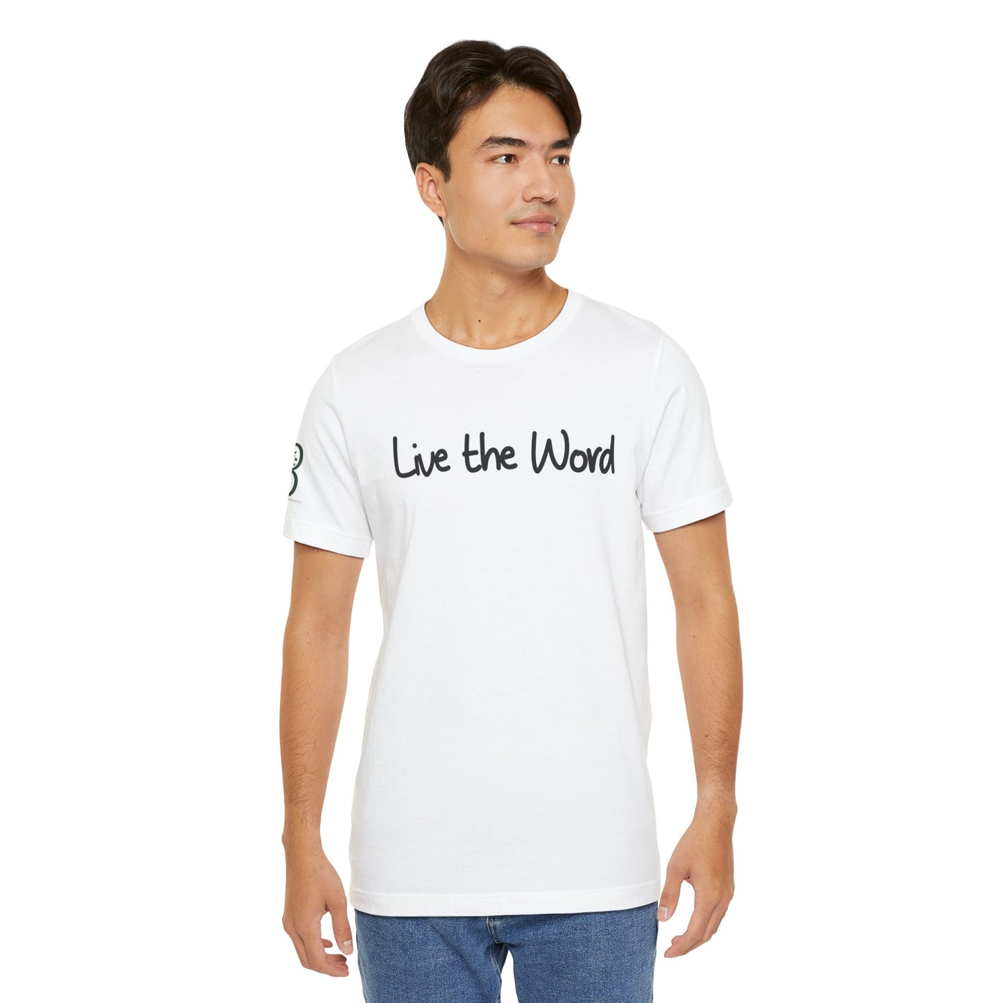 Double-sided Inspirational Unisex Short Sleeve Tee - "Live the word"