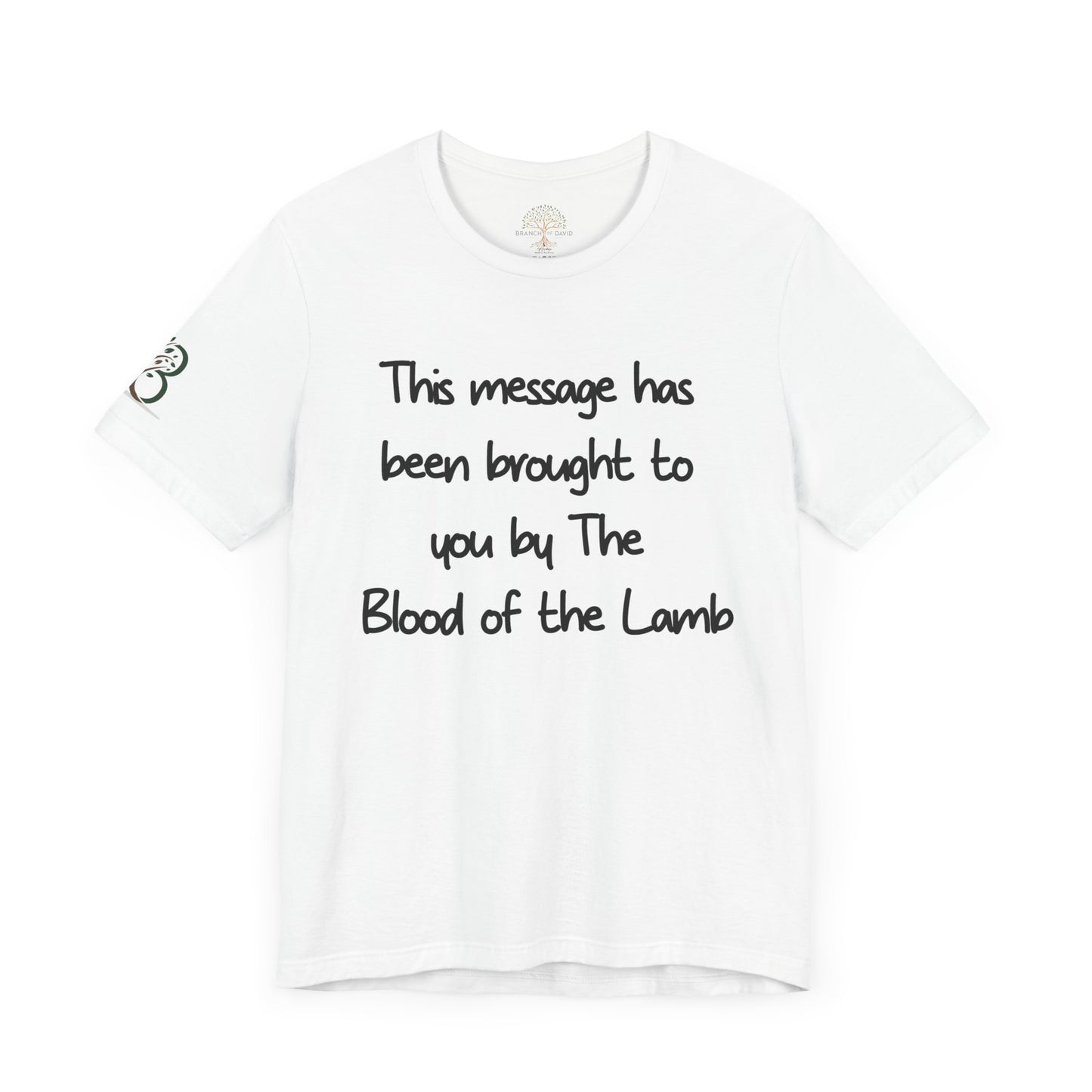 Double-sided Inspirational Unisex Short Sleeve Tee - "This Message with Mathew scripture"