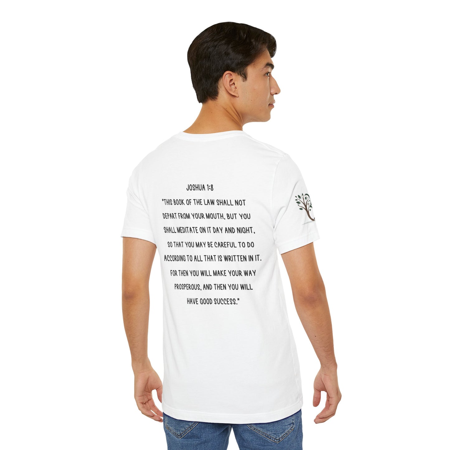 Double-sided Inspirational Unisex Short Sleeve Tee - "Ay! Read your Bible!"
