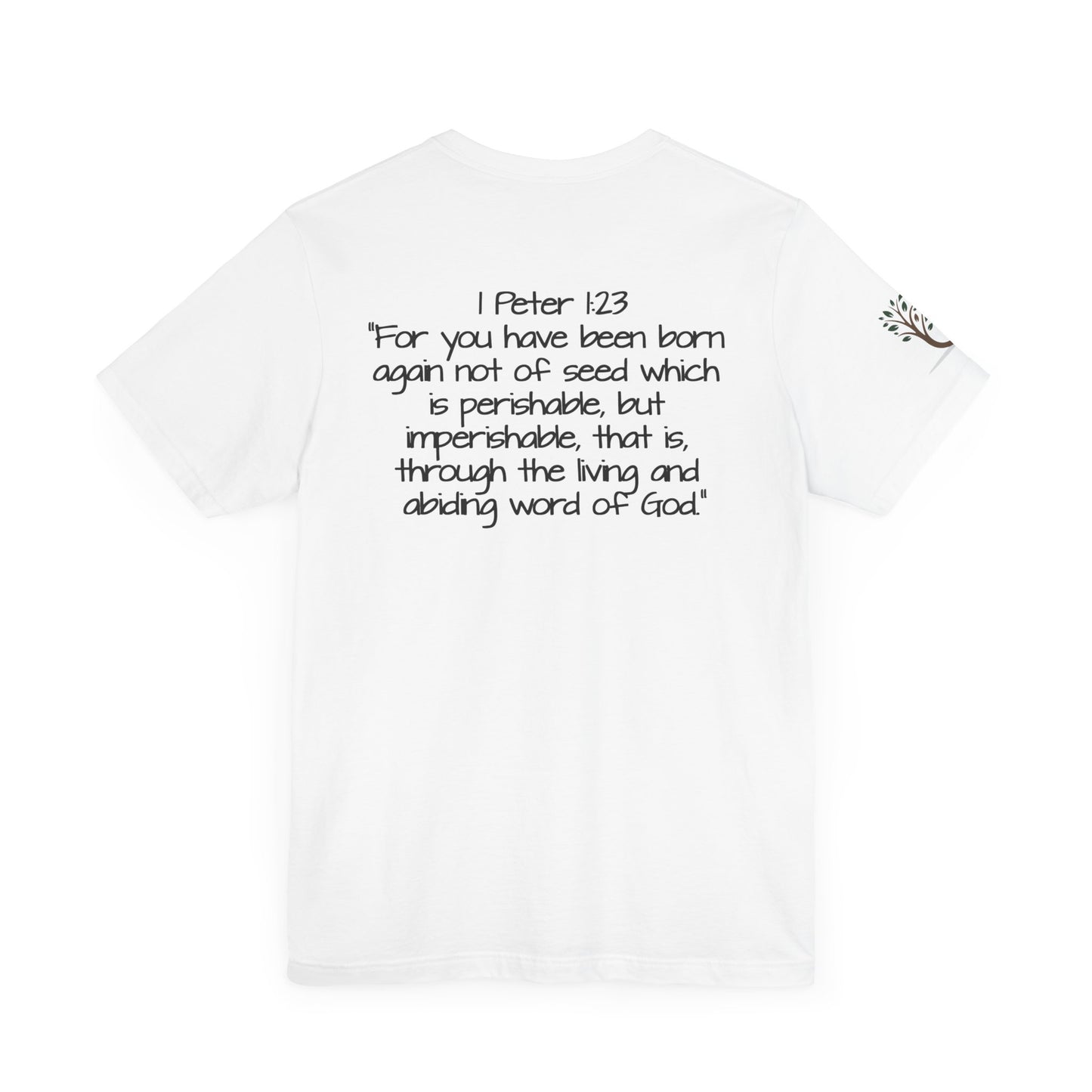 Double-sided Inspirational Unisex Short Sleeve Tee - "Live the word"