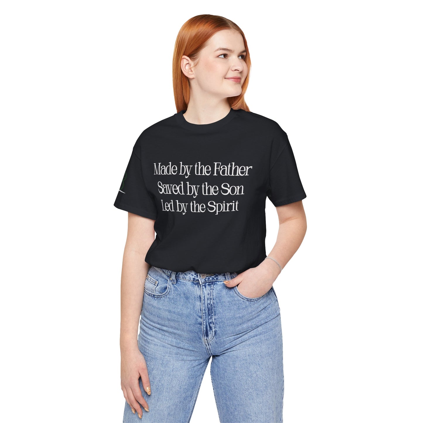 Double-sided Inspirational Unisex Short Sleeve Tee - "Made by the Father"