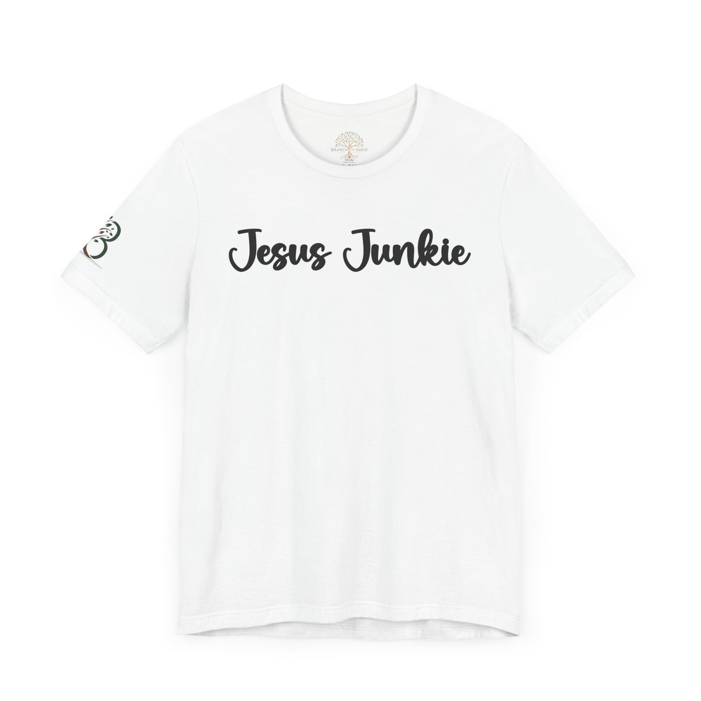 Inspirational Unisex Jersey Short Sleeve Tee "Jesus Junkie"