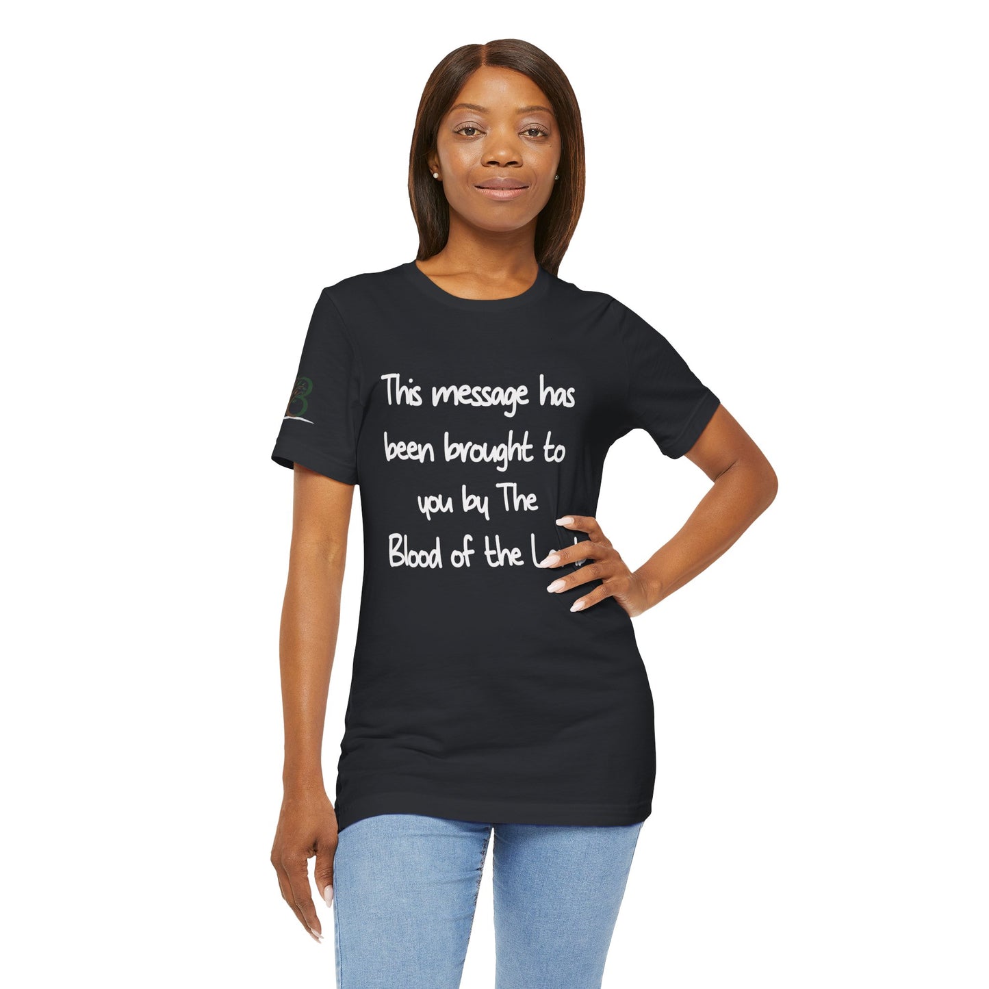 Double-sided Inspirational Unisex Short Sleeve Tee - "This Message with Mark scripture"