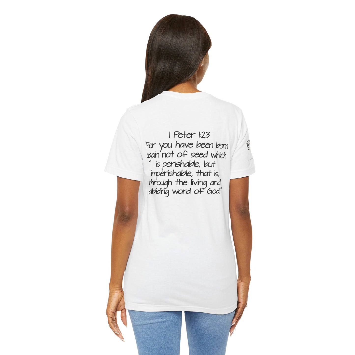 Double-sided Inspirational Unisex Short Sleeve Tee - "Live the word"