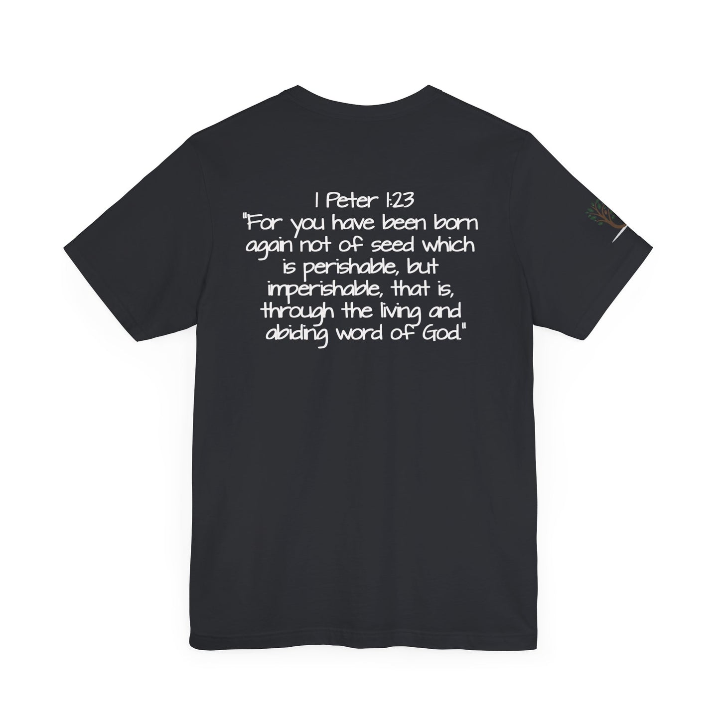 Double-sided Inspirational Unisex Short Sleeve Tee - "Live the word"