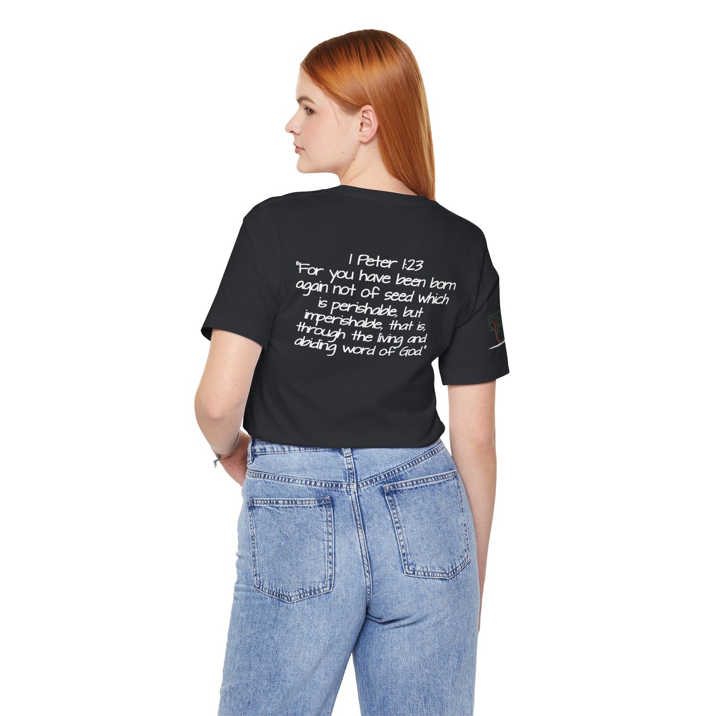 Double-sided Inspirational Unisex Short Sleeve Tee - "Live the word"