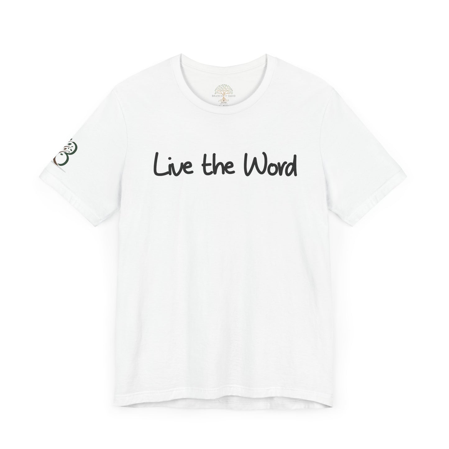 Double-sided Inspirational Unisex Short Sleeve Tee - "Live the word"
