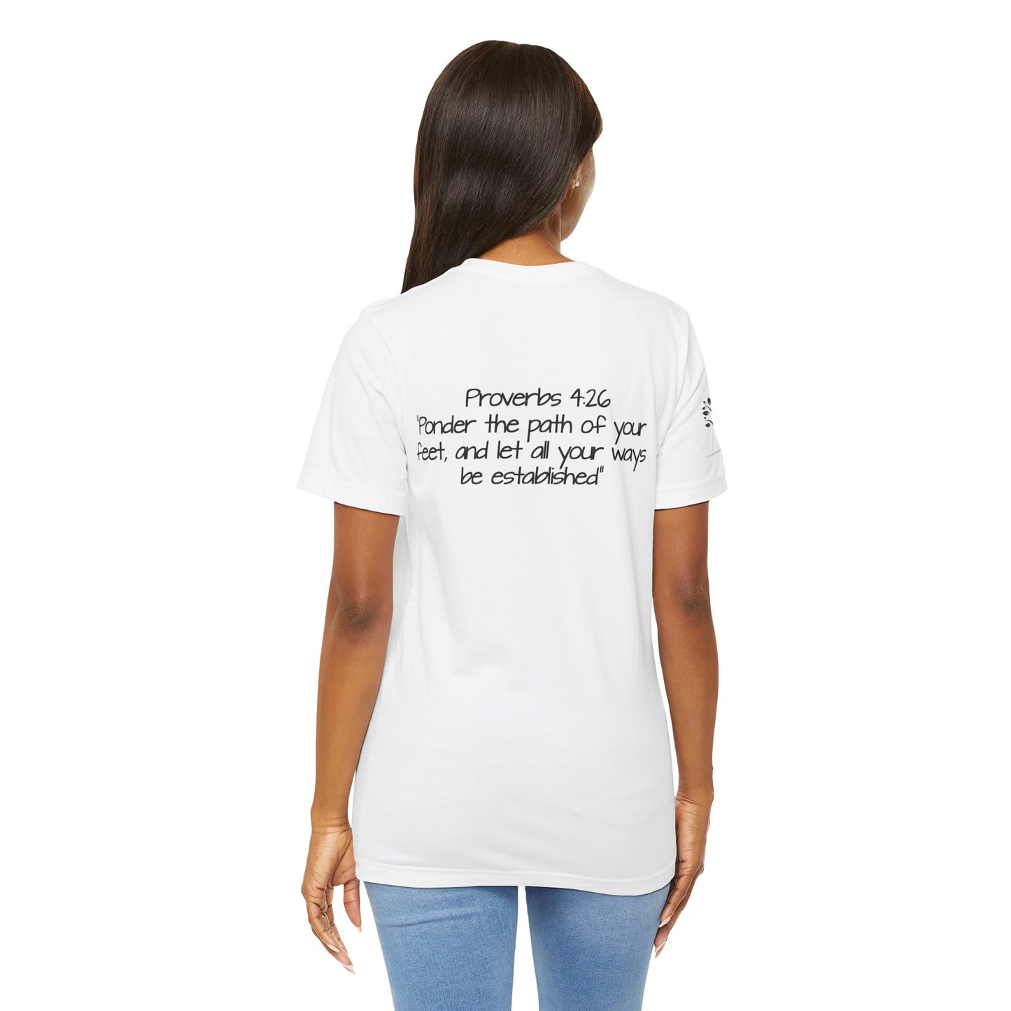 Double-sided Inspirational Unisex Short Sleeve Tee - " You will stay in your lane"
