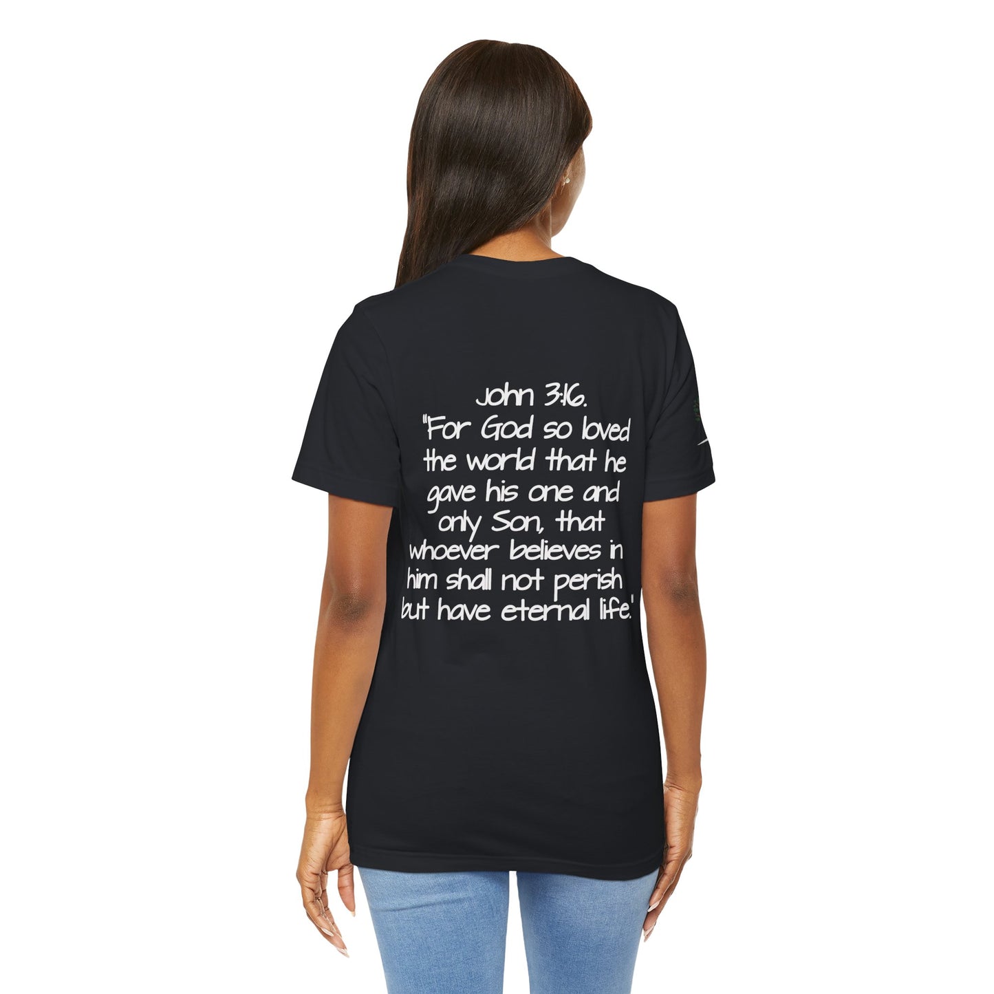Double-sided Inspirational Unisex Short Sleeve Tee - "Greatest Love of All"