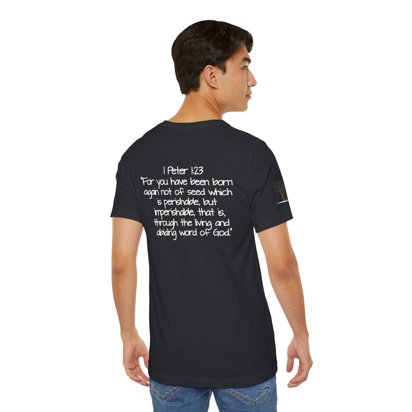 Double-sided Inspirational Unisex Short Sleeve Tee - "Live the word"