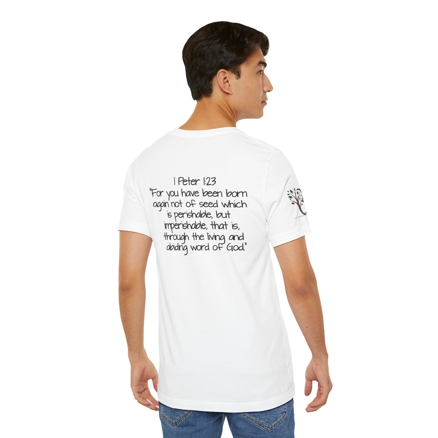Double-sided Inspirational Unisex Short Sleeve Tee - "Live the word"