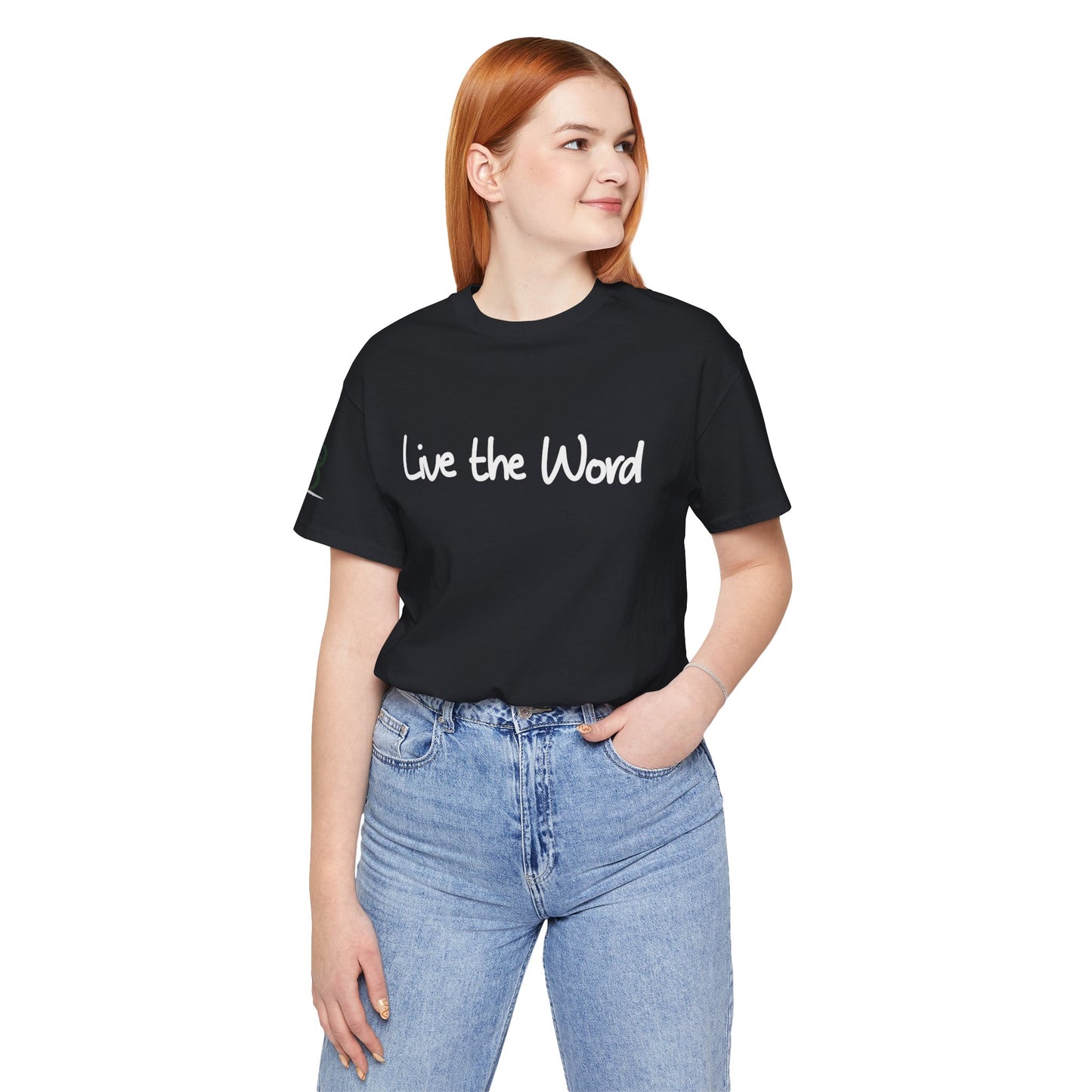 Double-sided Inspirational Unisex Short Sleeve Tee - "Live the word"