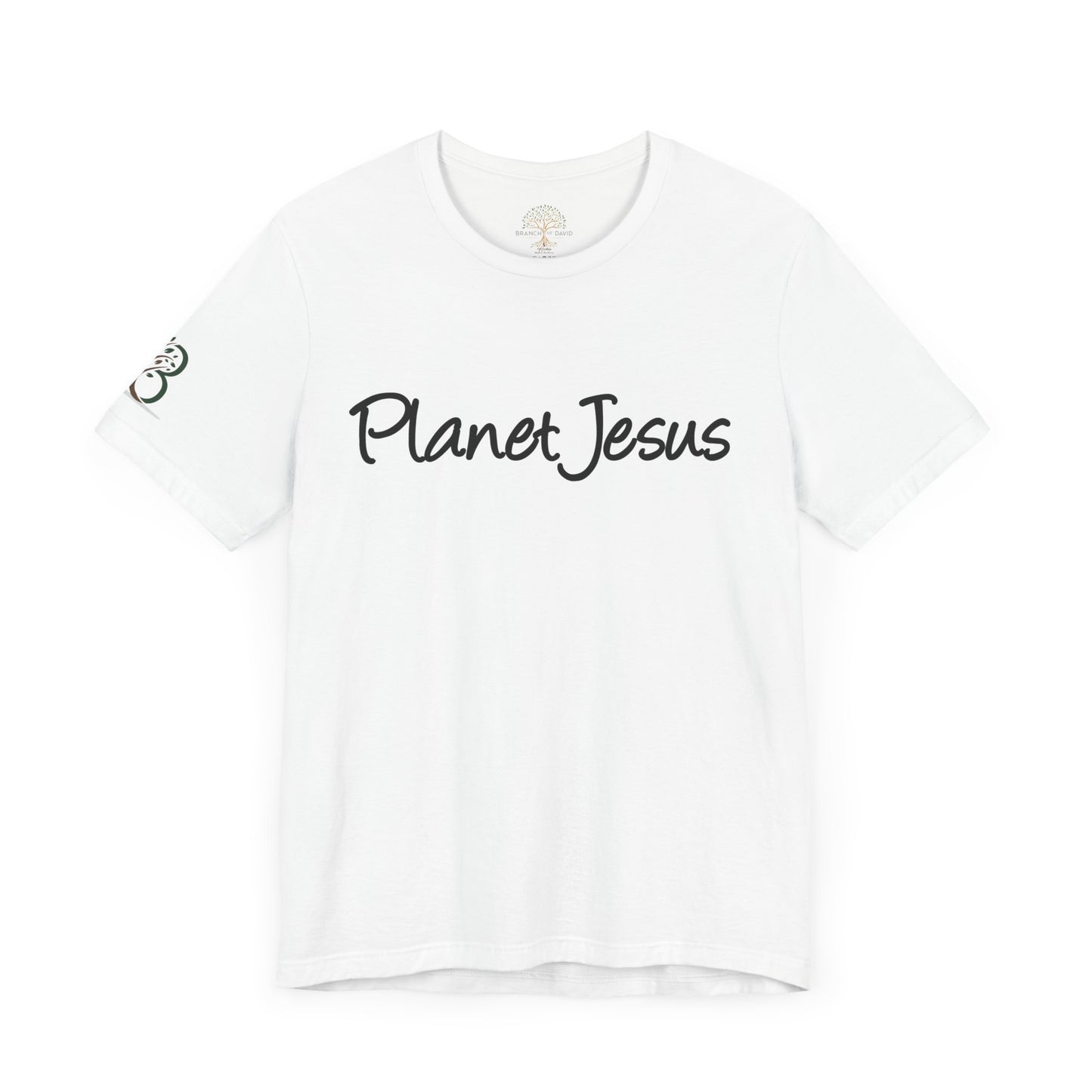 Inspirational Unisex Jersey Short Sleeve Tee "Planet Jesus"