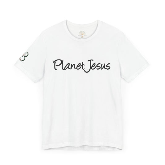 Inspirational Unisex Jersey Short Sleeve Tee "Planet Jesus"
