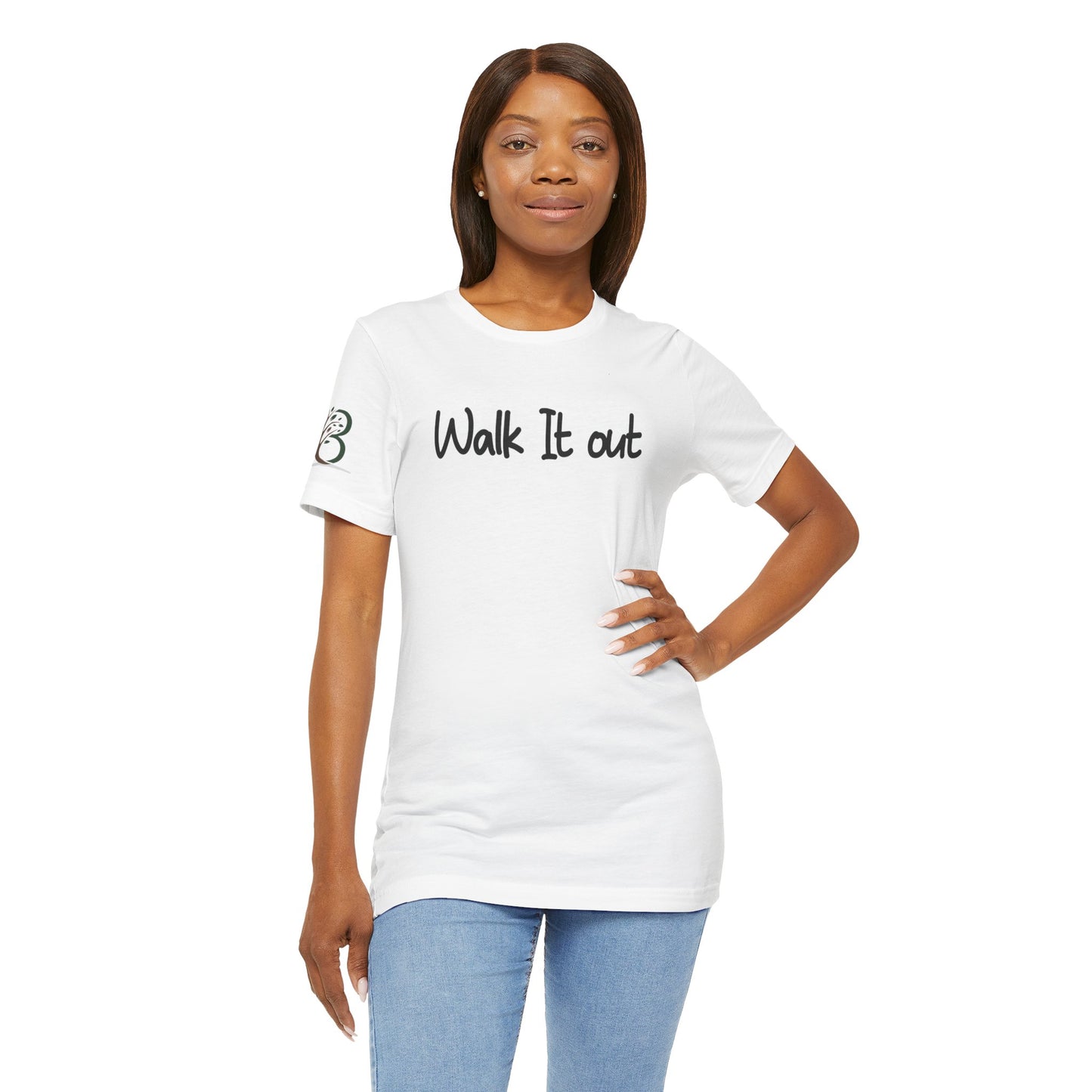 Double-sided Inspirational Unisex Short Sleeve Tee - "Walk it Out"