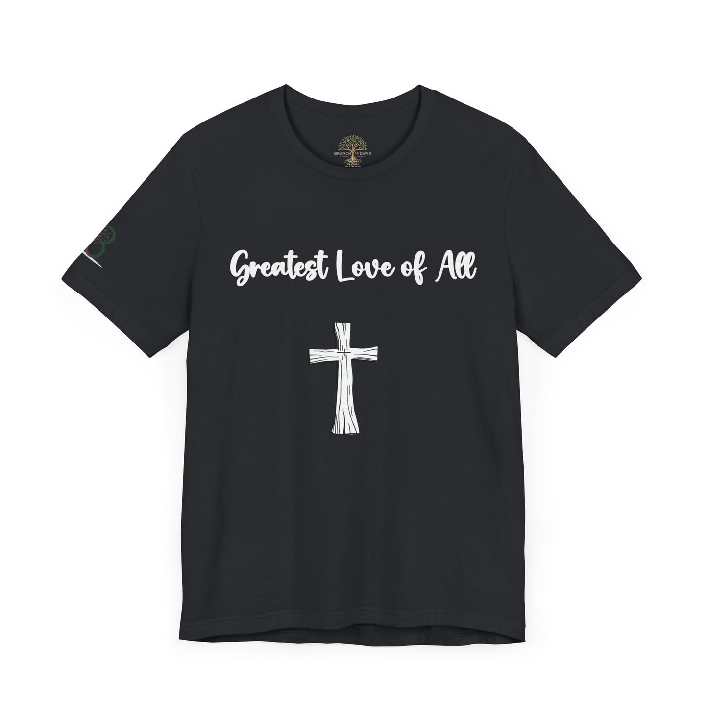 Double-sided Inspirational Unisex Short Sleeve Tee - "Greatest Love of All"