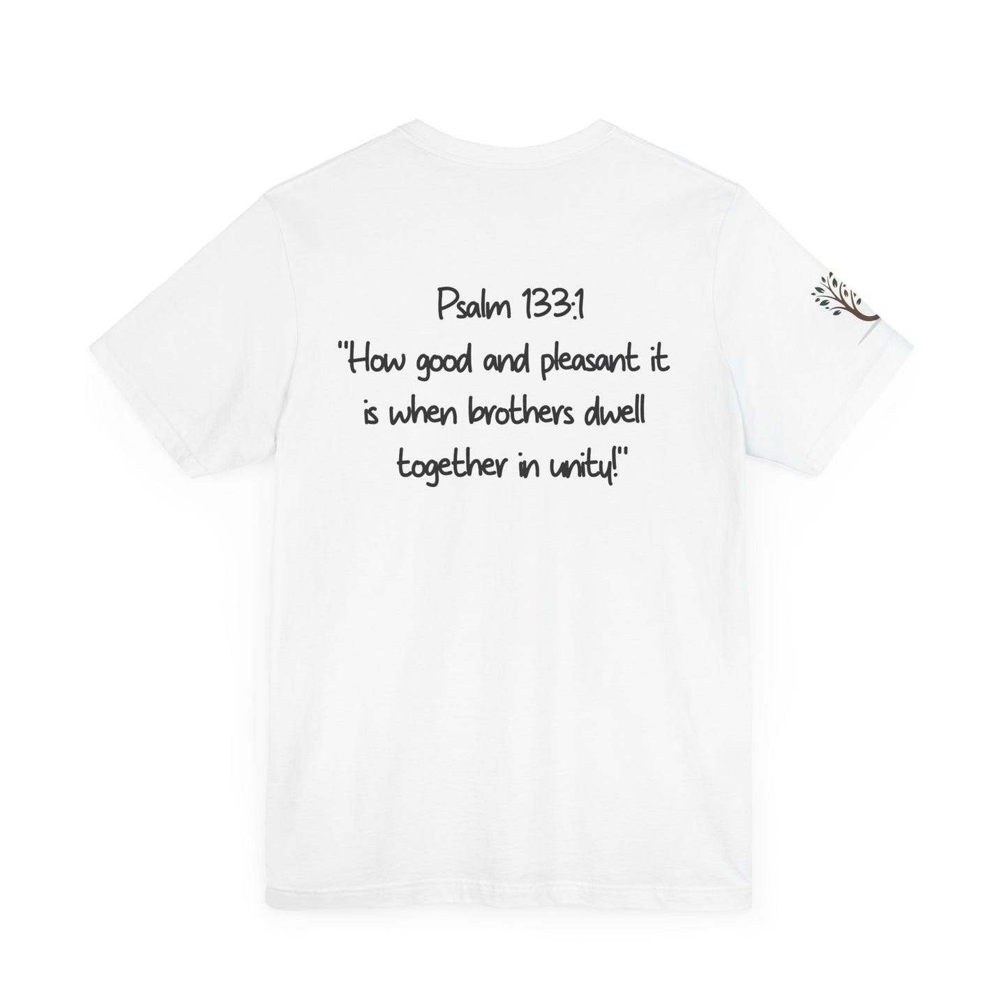 Double-sided Inspirational Unisex Short Sleeve Tee - "Unity is the Master's piece"