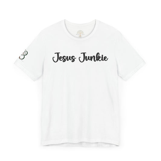 Inspirational Unisex Jersey Short Sleeve Tee "Jesus Junkie"